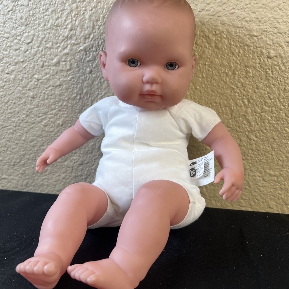 JC Toys Berenguer 15" Baby Doll Soft Body Sleep Eyes Vinyl Vintage Style